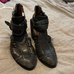 Jeffrey Campbell Strappy Black Booties